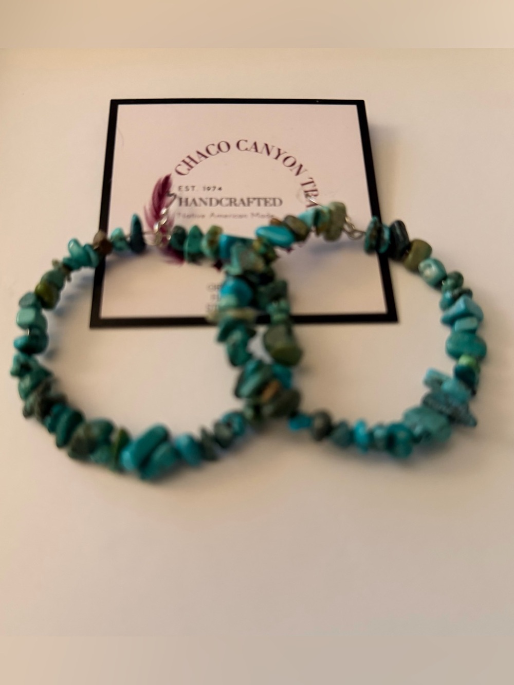 Chaco Canyon Turquoise Chip Hoop Earrings